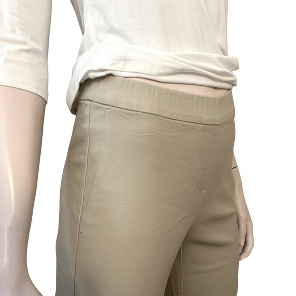 J. Jill Cigarette Pant Cashew Classic Pull On Slim Ankle Length Rayon Blend - Picture 5 of 13